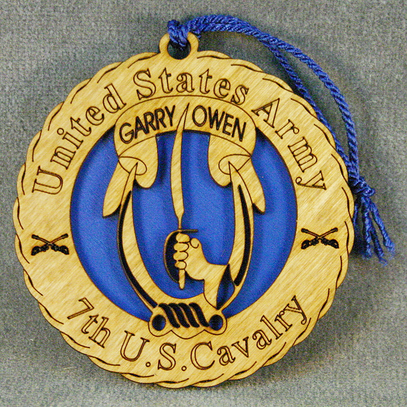 7th Cavalry Gary Owen 4D Ornament